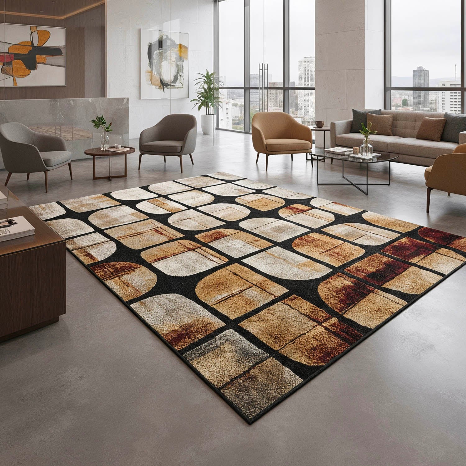 That 70s Area Rug (colour Rust)