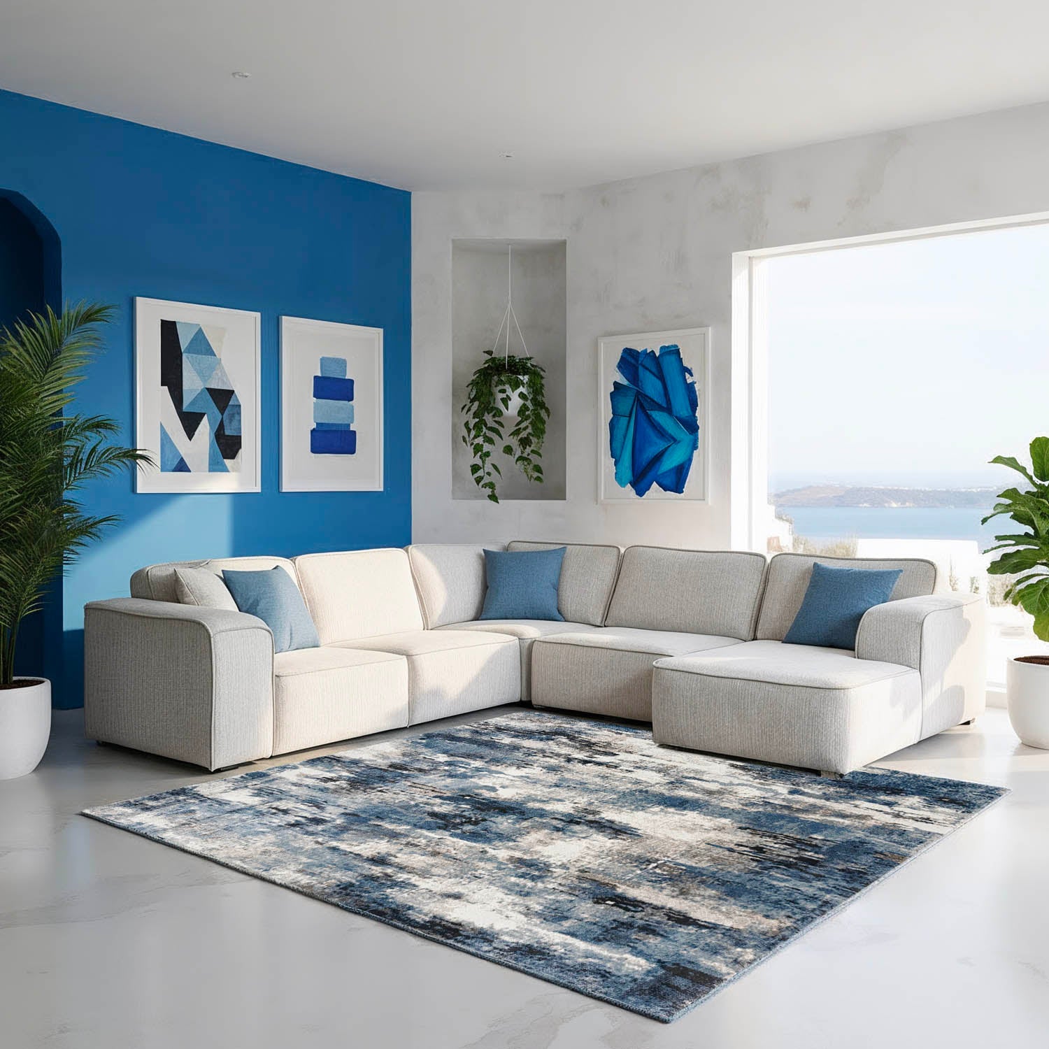 Bali Area Rug (Big Blue)