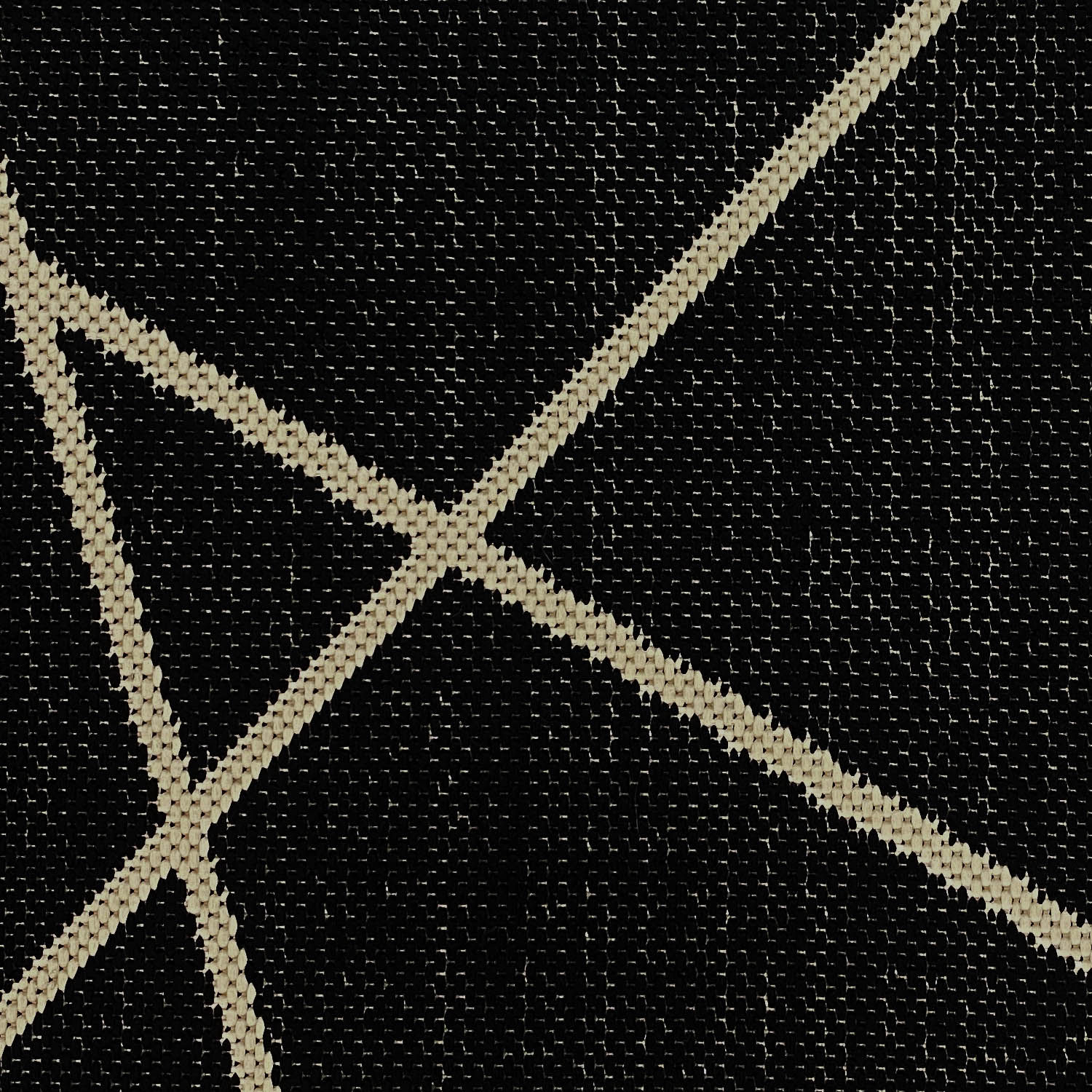 Cubism Indoor/Outdoor Rug (Black)