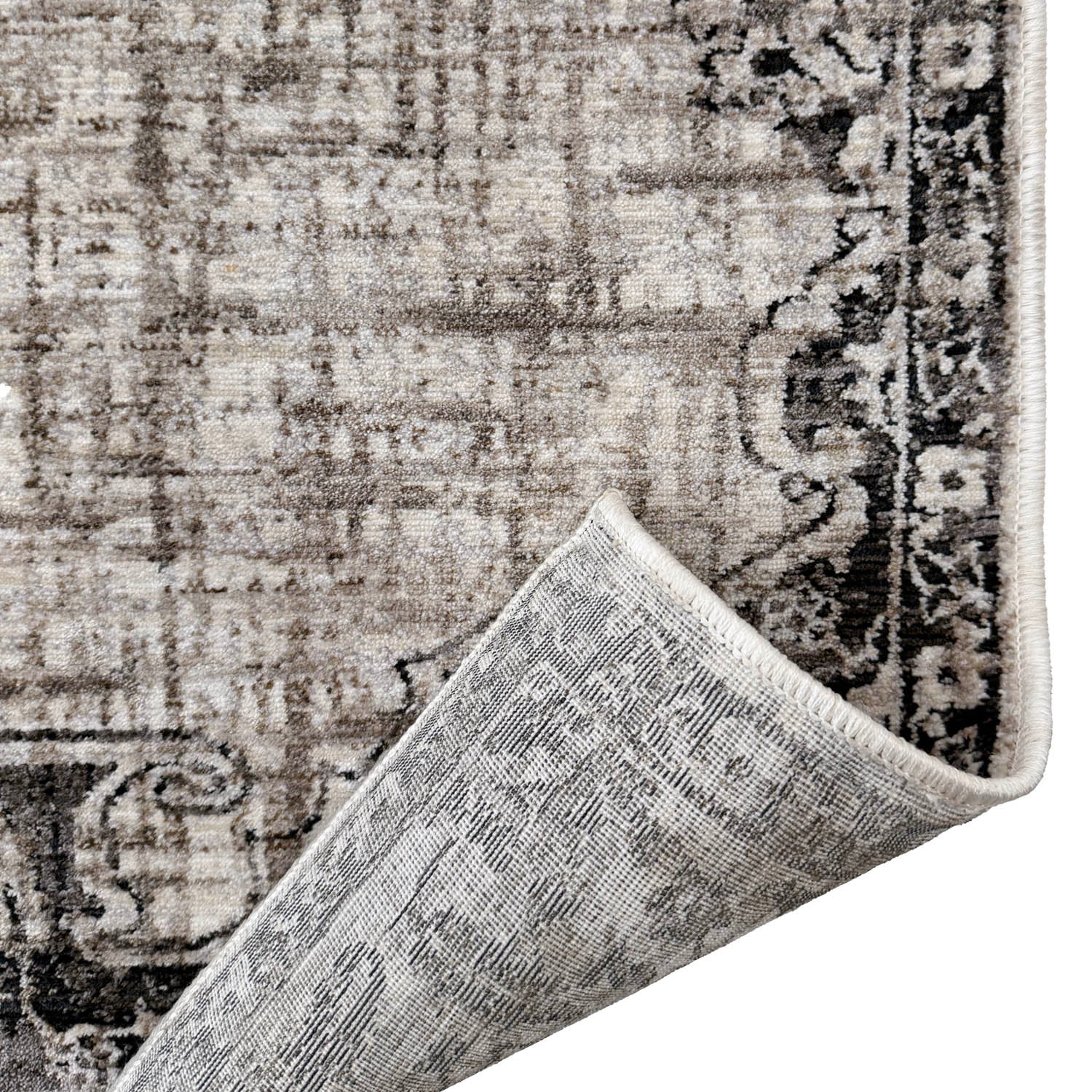 Kian Area Rug (colour Ivory & Ink)