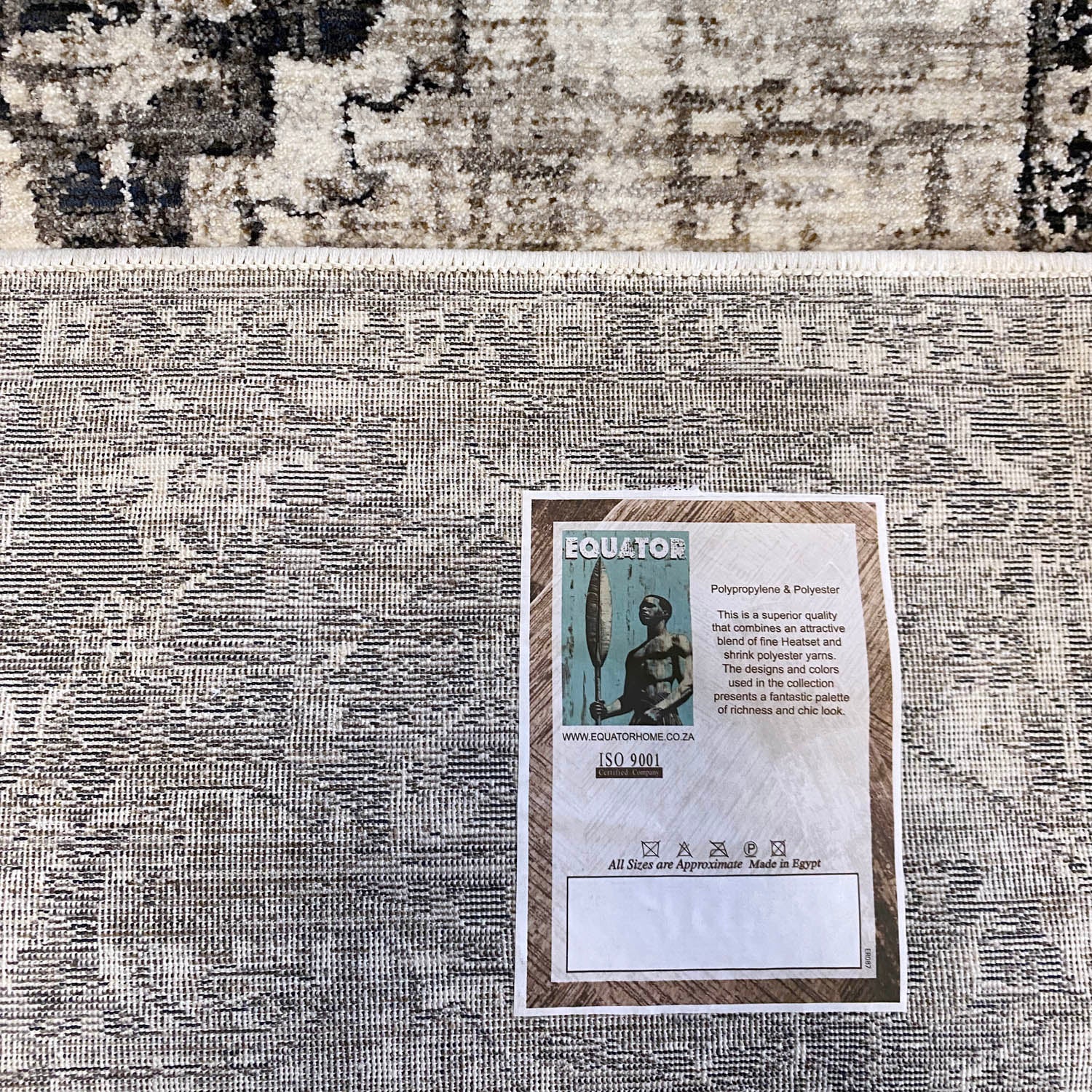 Kian Area Rug (colour Ivory & Ink)