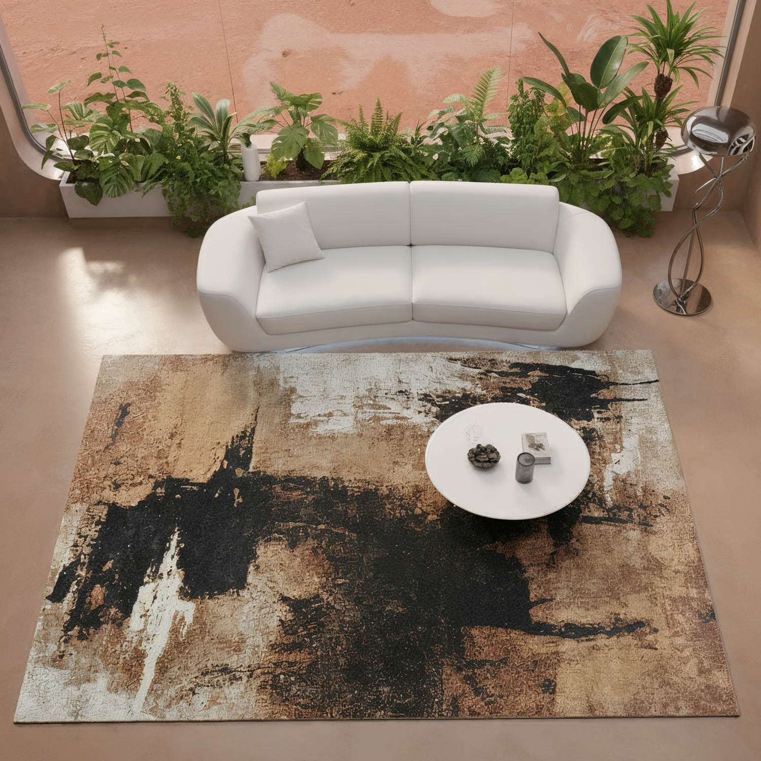 Mars Area Rug (colour Rust)