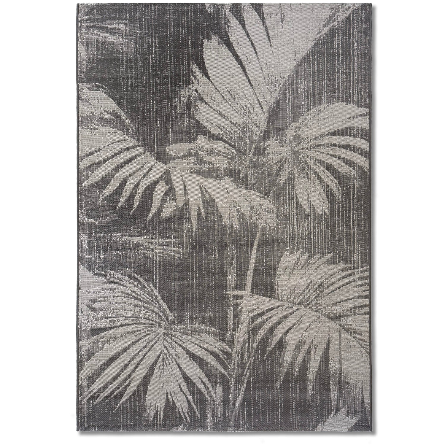 Fan Palm Indoor/Outdoor Rug (colour Smoke)