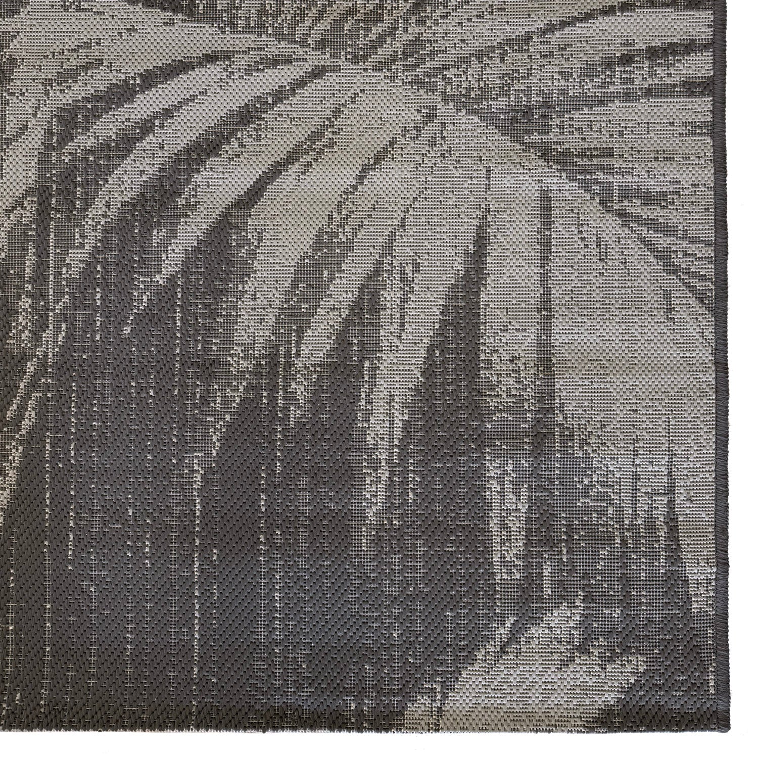 Fan Palm Indoor/Outdoor Rug (colour Smoke)