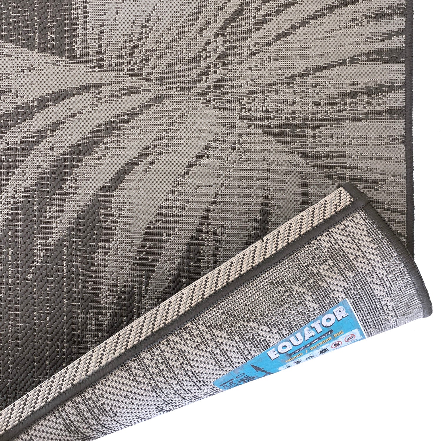 Fan Palm Indoor/Outdoor Rug (colour Smoke)
