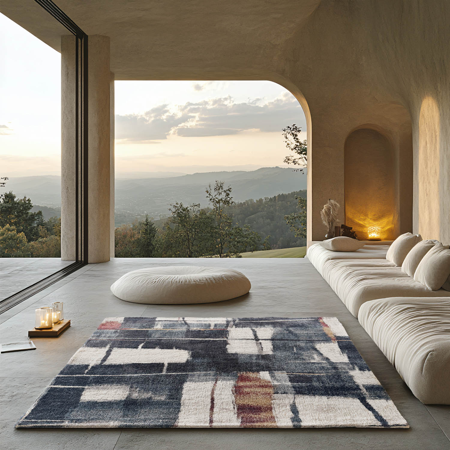 Postmodern Rug Design Postmodern - Area Rug (colour Blue) – Equator