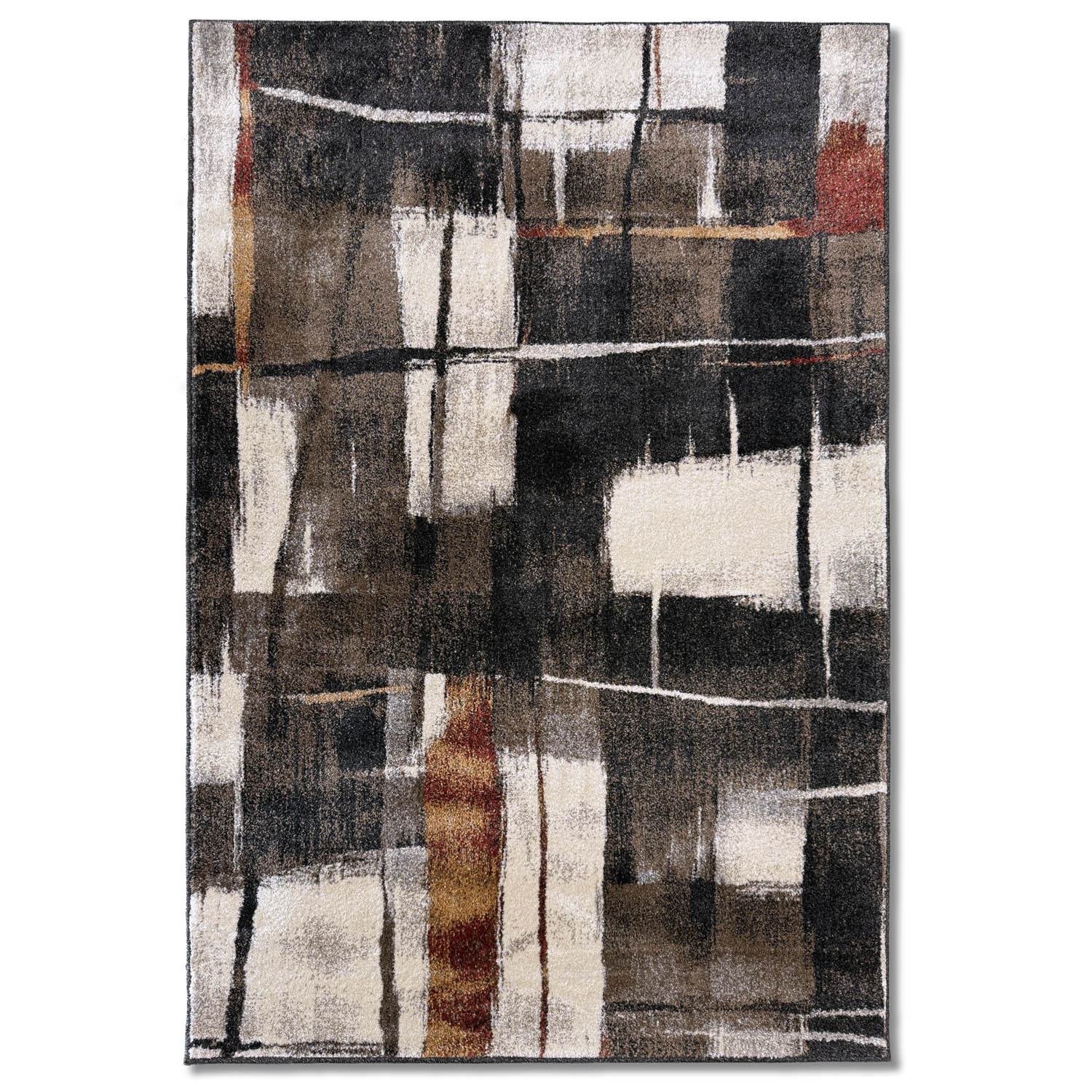Postmodern - Area Rug (colour Rust)