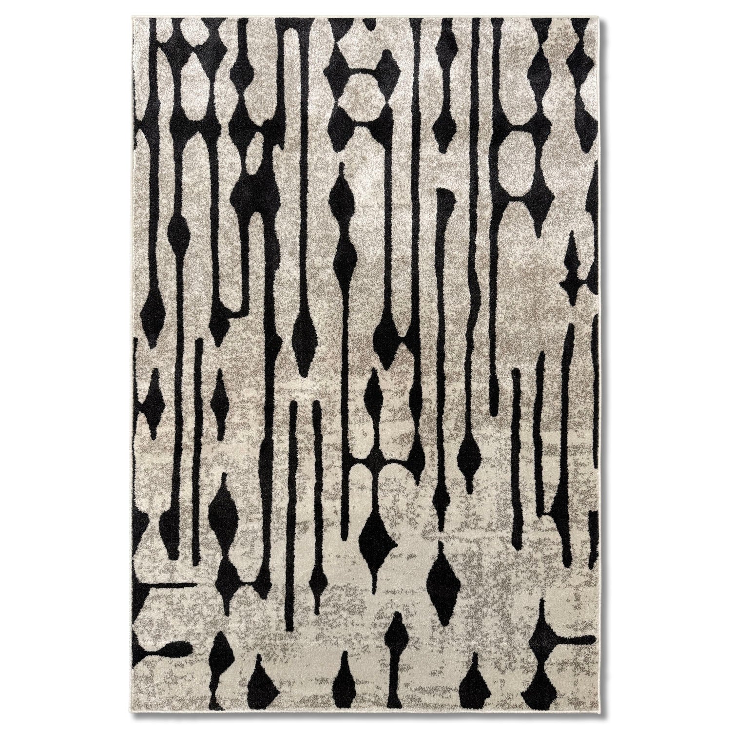 Totem Area Rug (Ebony & Ivory)