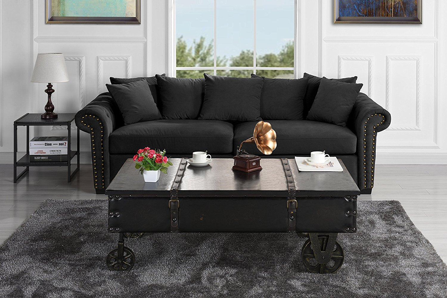 Wild West Faux Leather Coffee Table