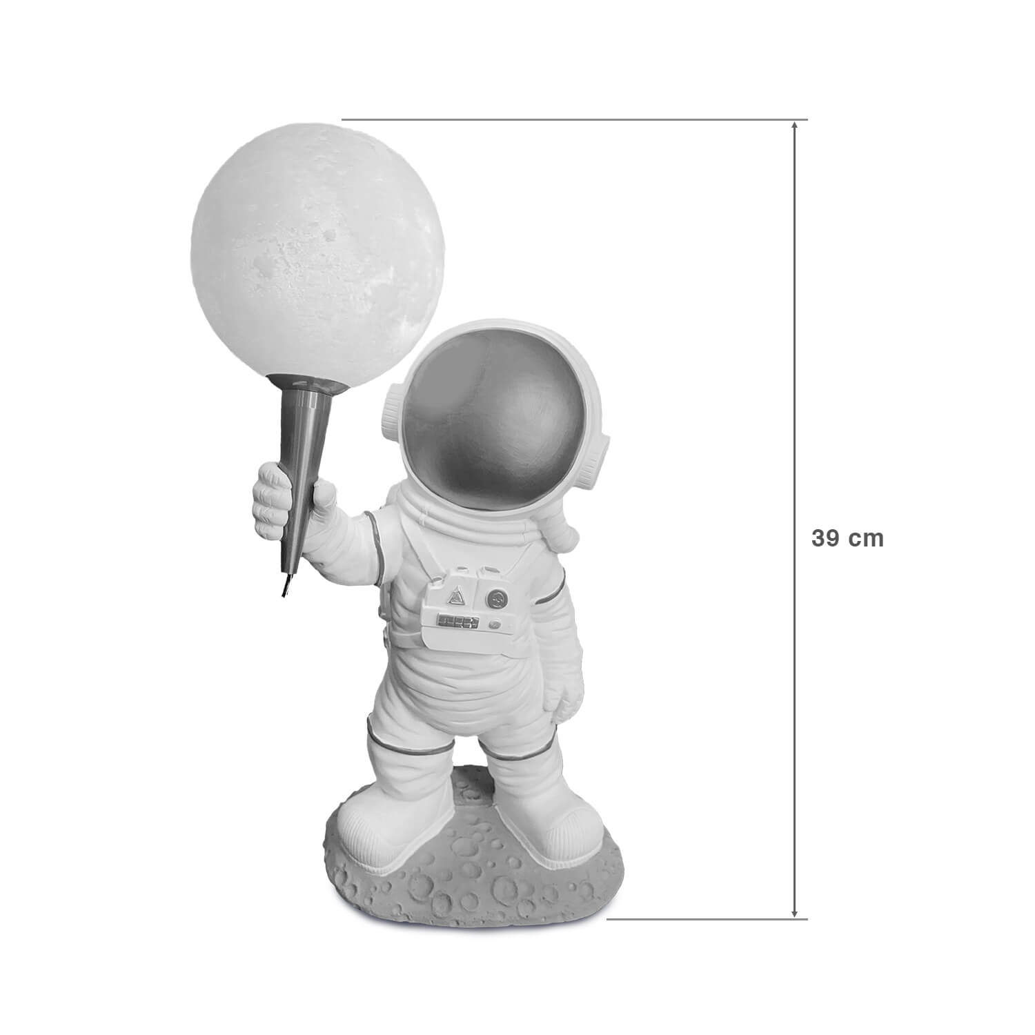 Astronaut Desk Lamp - Standing on Moon Base