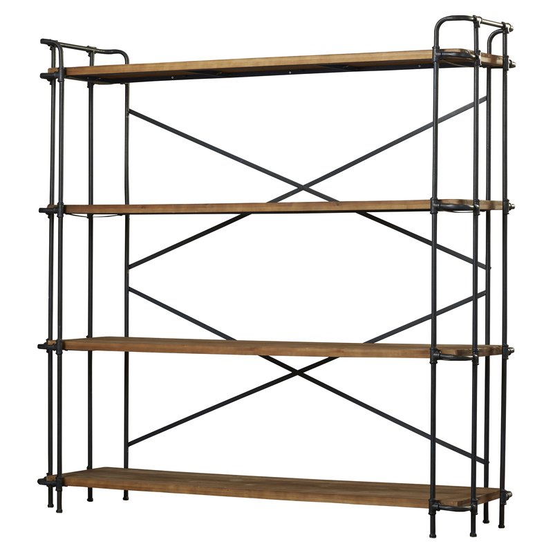 Industrial Style Etagere Bookcase