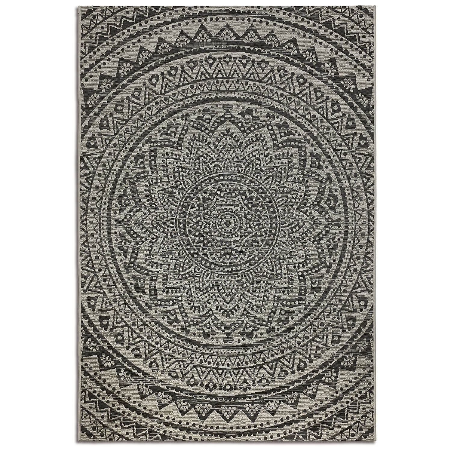 Mandala Indoor/Outdoor Rug (Smoke Colour) – Equator