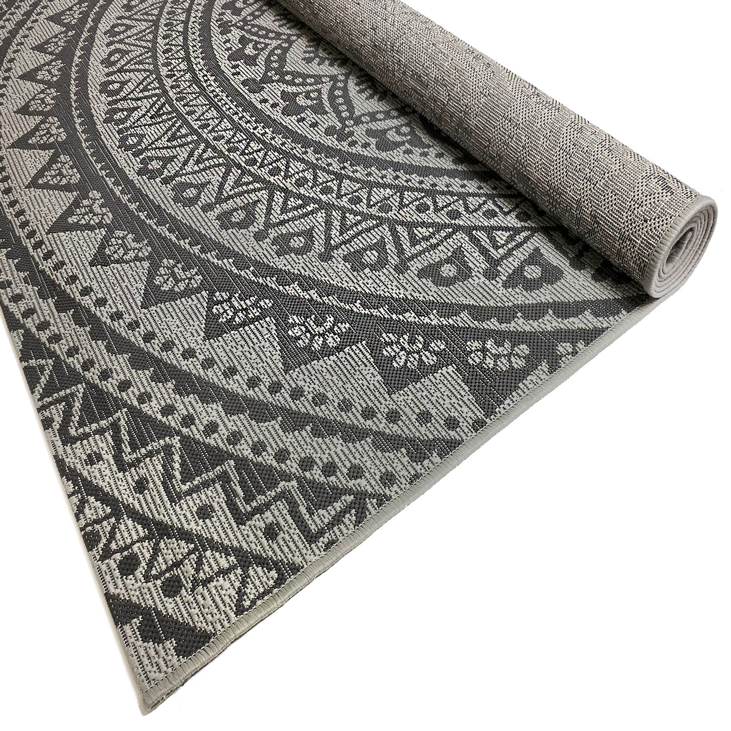 Mandala Indoor/Outdoor Rug (Smoke Colour)