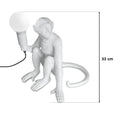 Monkey Desk Lamp (White - Sitting)