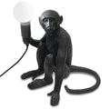 Monkey Desk Lamp (Black - Sitting)
