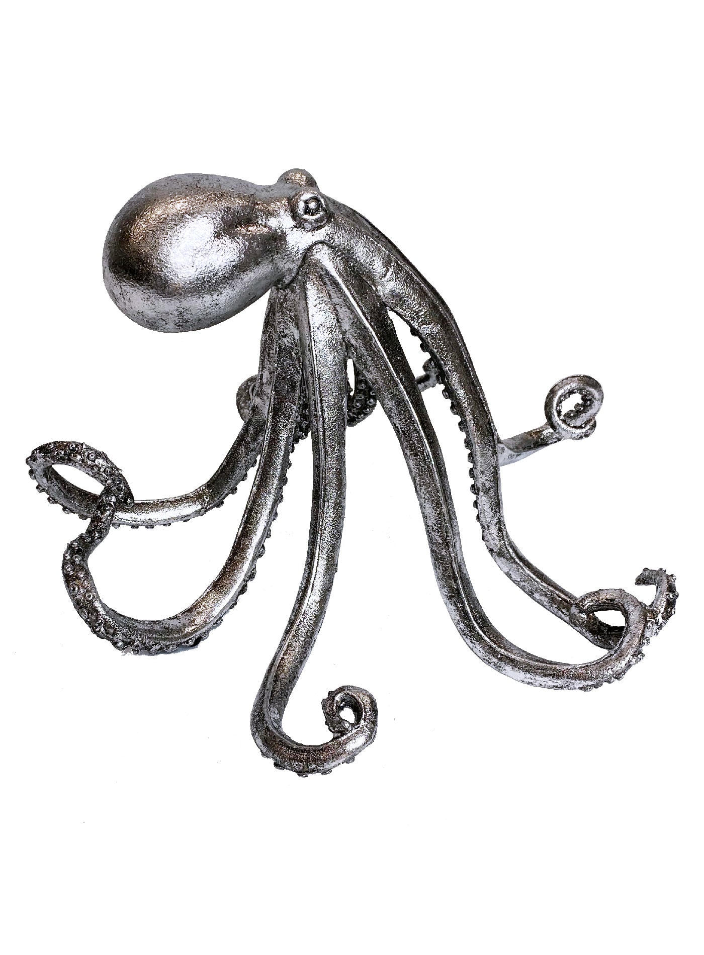 Octopus Ornament - Silver Leaf