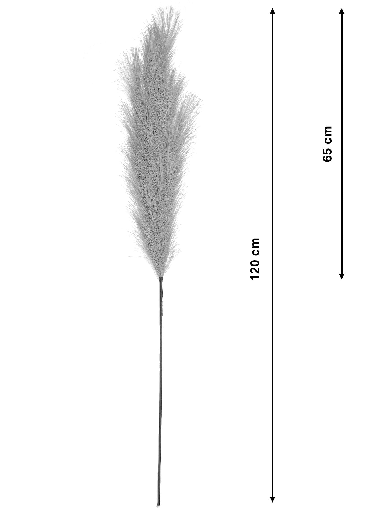 5 Faux Pampas Grass Plumes (Dusty Pink)