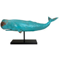 Sperm Whale Ornament - Turquoise