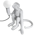 Monkey Desk Lamp (White - Sitting)